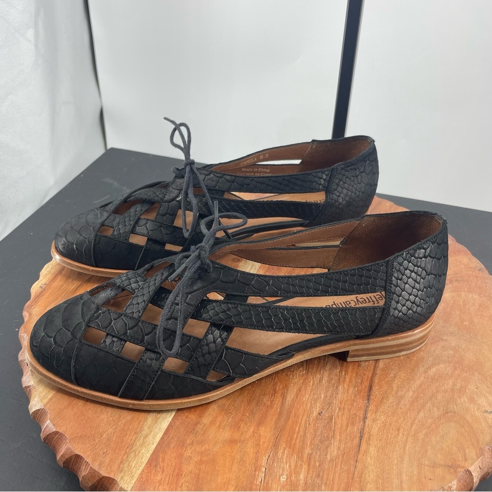 Jeffrey Campbell Black Cutout Flats